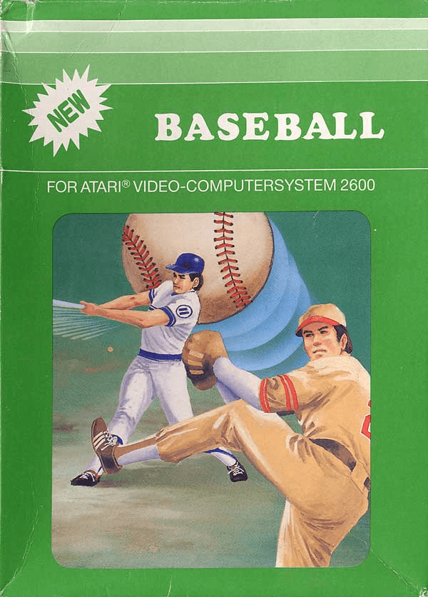 Baseball box art for Atari 2600